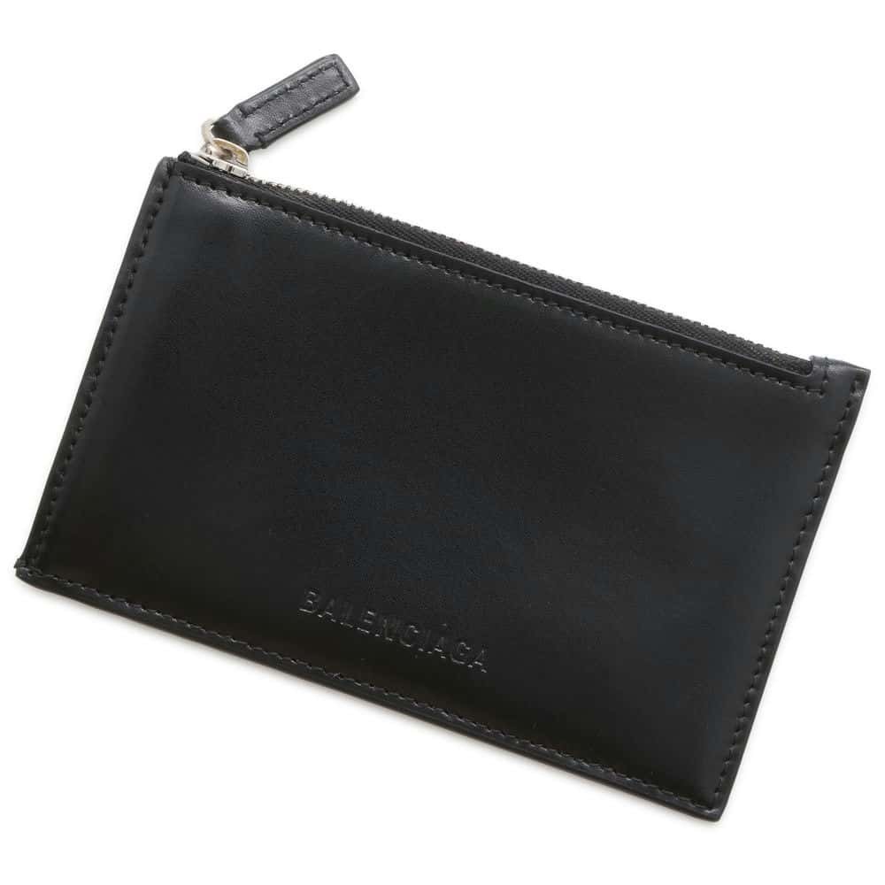 Balenciaga Coin Wallet Case Calf Leather Black Fragment Cases